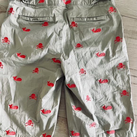 Libertine Skull & Bones Motif Khaki Shorts - Picture 2 of 4